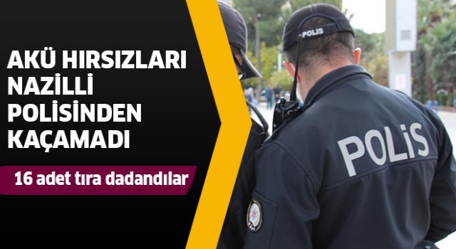 Hırsızlar Nazilli polisinden kaçamadı