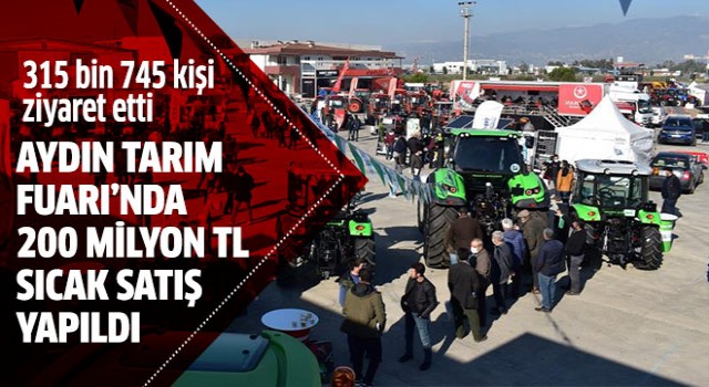 Tarım Fuarı’nda, 200 milyon TL sıcak satış yapıldı