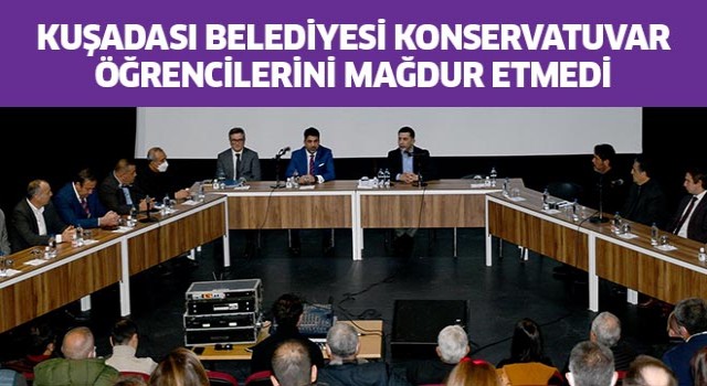 Kuşadası Belediyesi konservatuvar öğrencilerini mağdur etmedi 