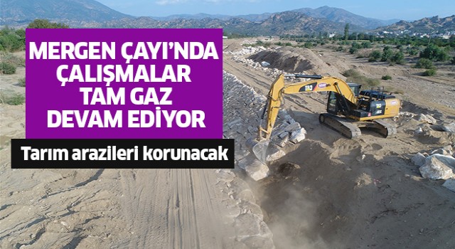 Nazilli Mergen Çayı'nda çalışmalar sürüyor