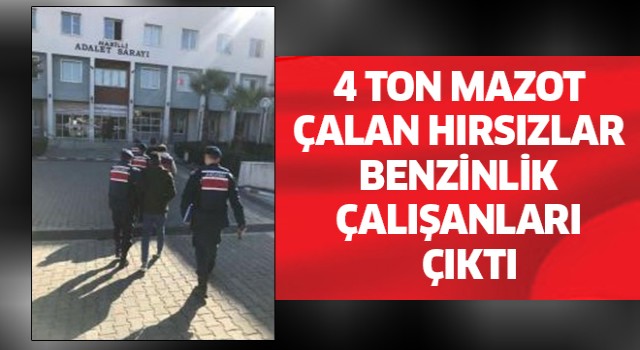 Aydın'da 4 ton mazot çalan hırsızlar yakalandı