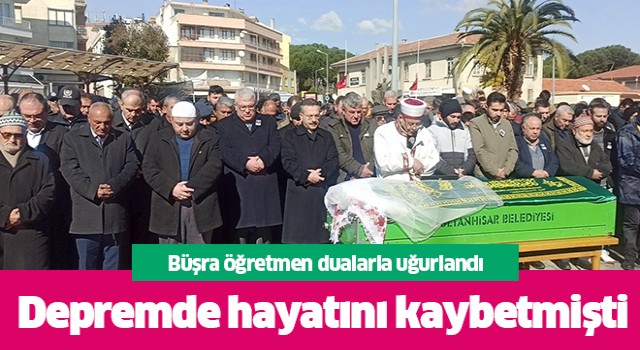 Aydın'da Büşra öğretmen sonsuzluğa uğurlandı