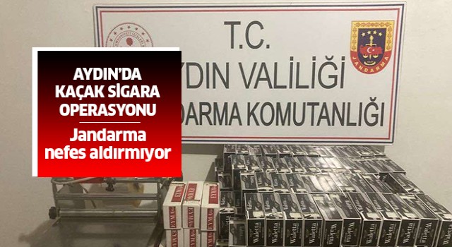 Aydın'da kaçak sigara operasyonu