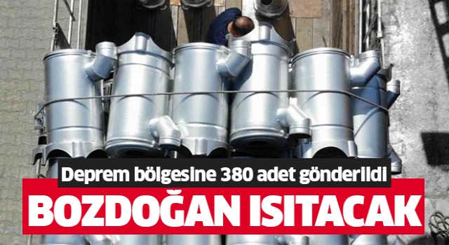 Bozdoğan depremzedeleri ısıtacak