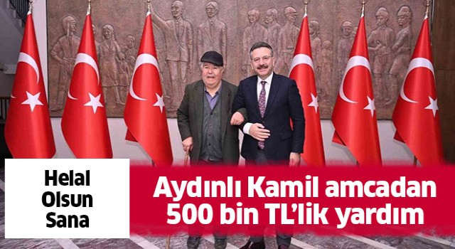 Deprem bölgesi için 500 bin TL bağışta bulundu