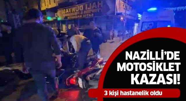 Nazilli'de trafik kazası: 3 yaralı