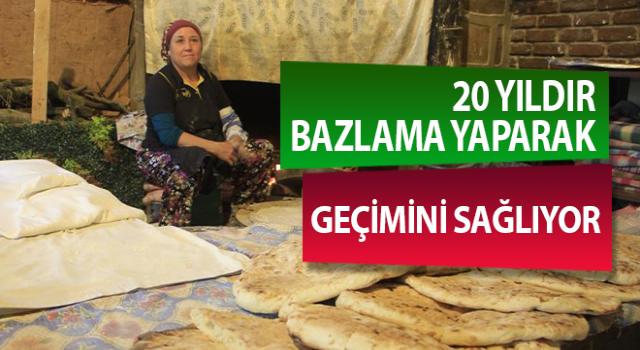 Efeler'de 20 yıldır bazlama yaparak geçimini sağlıyor