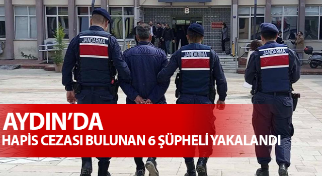 Aydın’da aranan 6 şahıs, jandarma tarafından yakalandı