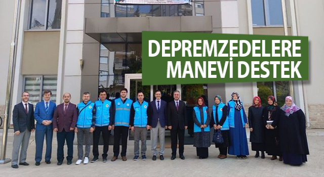 Aydın’dan depremzedelere manevi destek