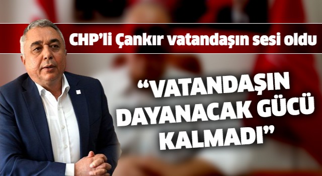 CHP'li Çankır hayat pahalılığına dikkat çekti