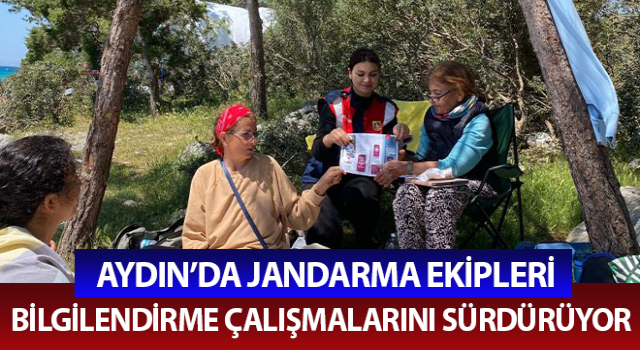 Jandarma ekipleri bilgilendirme çalışmalarını sürdürüyor