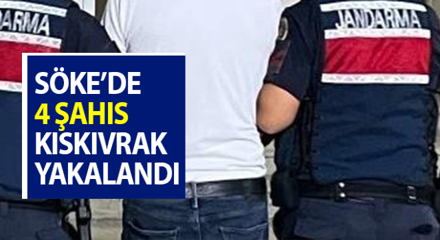 Söke’de aranan 4 şahıs jandarmaya takıldı