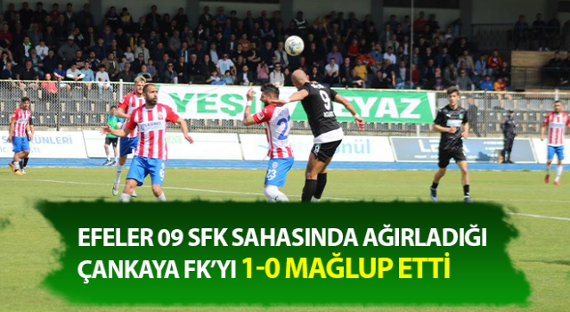 TFF 3. Lig: Efeler 09 SFK: 1 - Çankaya FK: 0