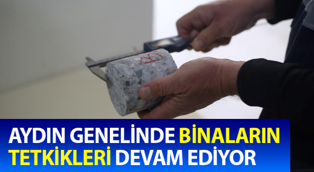 Aydın Büyükşehir Belediyesi, yapıların dayanıklılığını kontrol ediyor