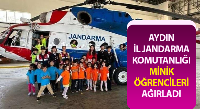 Aydın İl Jandarma Komutanlığı minik misafirlerini ağırladı