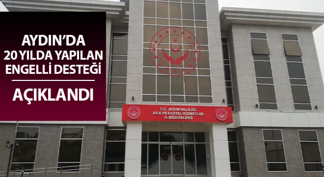 Aydın’da 20 yılda 1 milyar liralık engelli desteği yapıldı