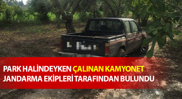 Aydın'da çalınan aracı jandarma buldu