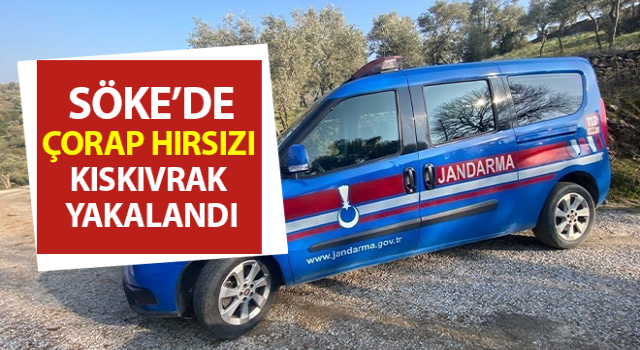 Çorap hırsızı jandarmaya takıldı