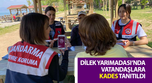 Dilek Yarımadası’nda vatandaşlara KADES tanıtıldı