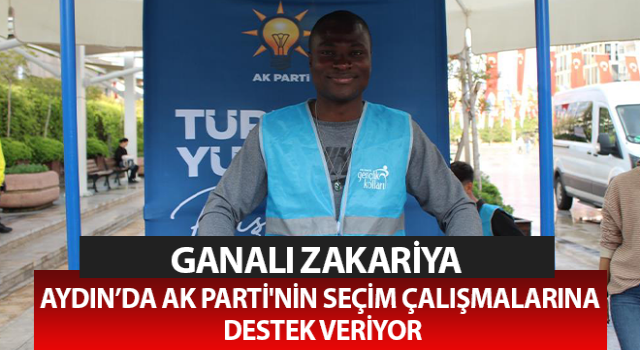 Ganalı Zakariya hemşire, AK Parti'nin seçim çalışmalarına destek veriyor