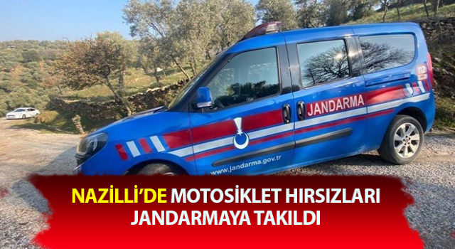 Motosiklet hırsızları jandarmaya takıldı