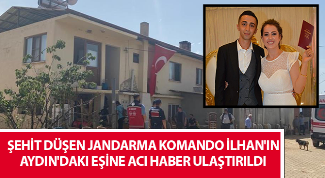 Şehit düşen jandarma komando İlhan'ın eşine acı haber ulaştı