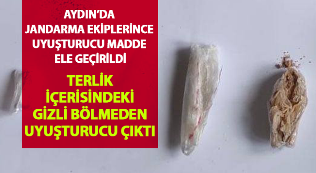 Terlik içerisindeki gizli bölmeden uyuşturucu çıktı