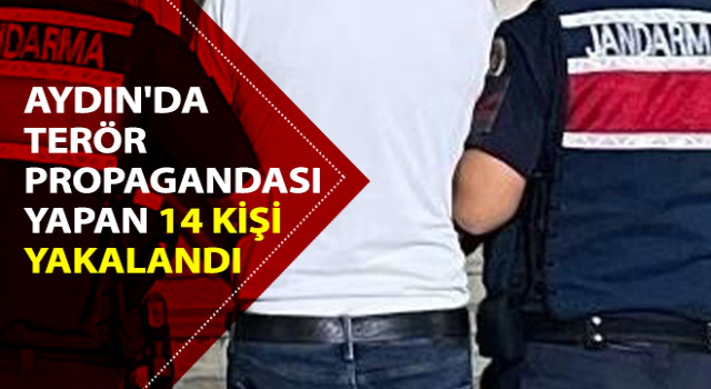 Terör propagandası yapan 14 kişi yakalandı