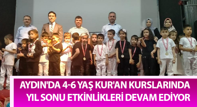 Aydın'da 4-6 Yaş Kur'an Kurslarında yıl sonu etkinlikleri sürüyor