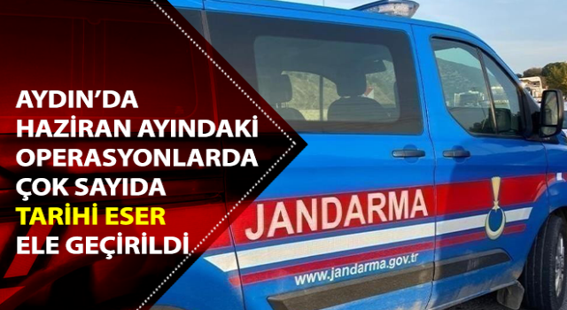 Jandarma ekiplerince çok sayıda tarihi eser ele geçirildi