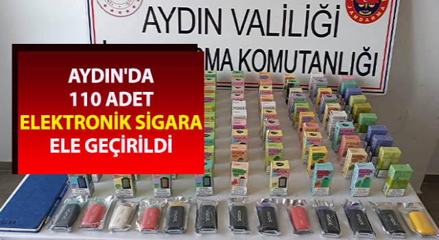 110 adet elektronik sigara ele geçirildi