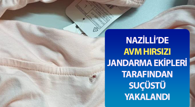 AVM hırsızı yakayı ele verdi