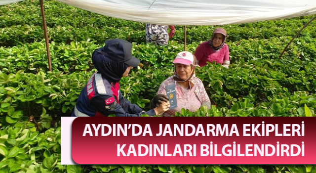 Aydın jandarması kadınları bilgilendirdi