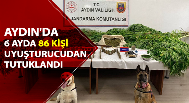 Aydın'da 6 ayda 86 kişi uyuşturucudan tutuklandı