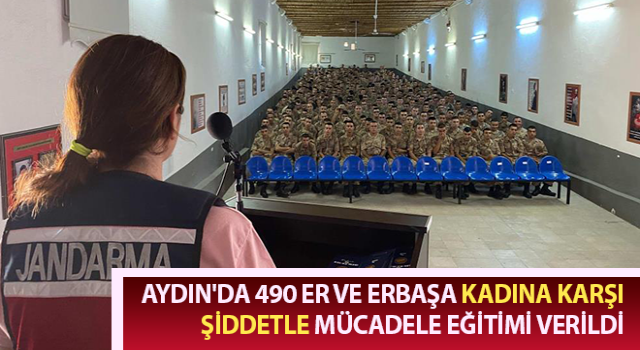 Aydın'da er ve erbaşlara kadına karşı şiddetle mücadele eğitimi verildi