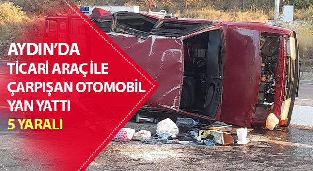 Aydın’da trafik kazası: 5 yaralı