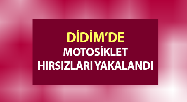 Çaldıkları motosiklet ile yakalandı