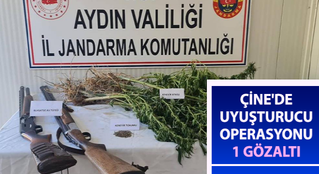 Çine'de uyuşturucu operasyonu: 1 gözaltı