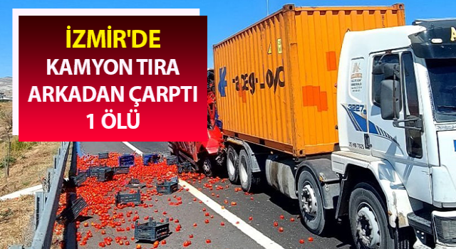 İzmir'de trafik kazası: 1 ölü