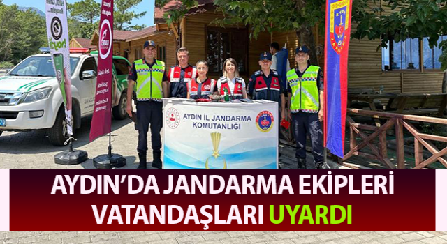 Jandarma ekipleri vatandaşları uyardı