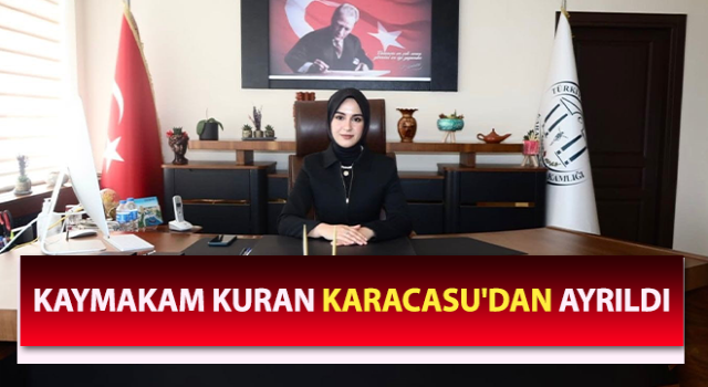 Kaymakam Kuran veda mesajı yayımladı