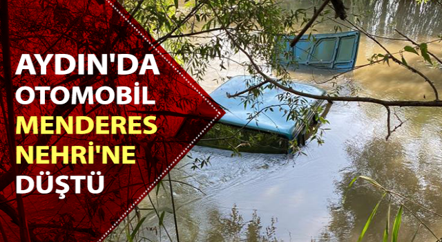 Otomobil Menderes Nehri'ne düştü