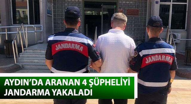 Aranan 4 şüpheliyi jandarma yakaladı