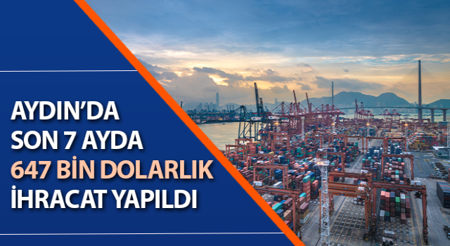 Aydın’da 647 bin dolarlık ihracat yapıldı