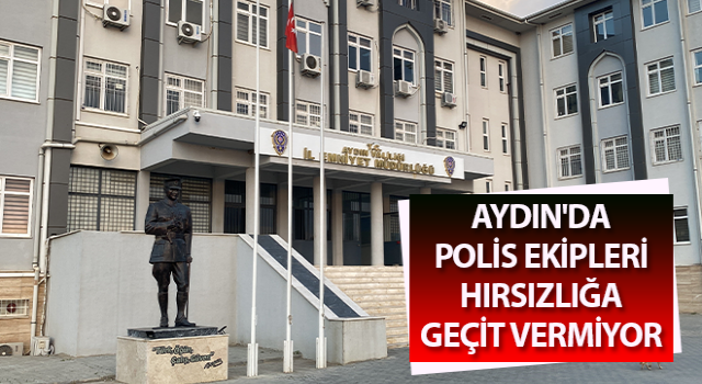 Aydın'da polis ekipleri hırsızlığa geçit vermiyor