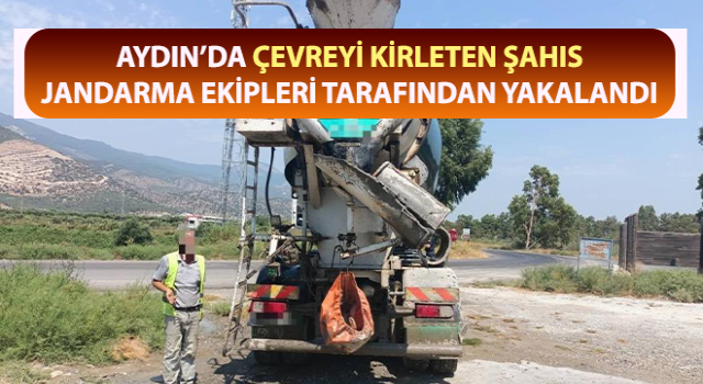 Çevreyi kirleten şahıs jandarmaya takıldı