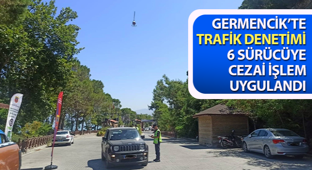 Germencik’te havadan trafik denetimi