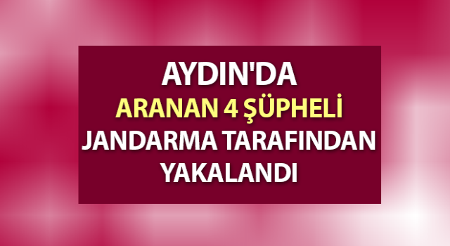 Jandarma 4 aranan şüpheliyi yakaladı