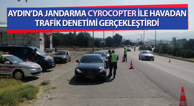 Jandarma Cyrocopter ile denetledi