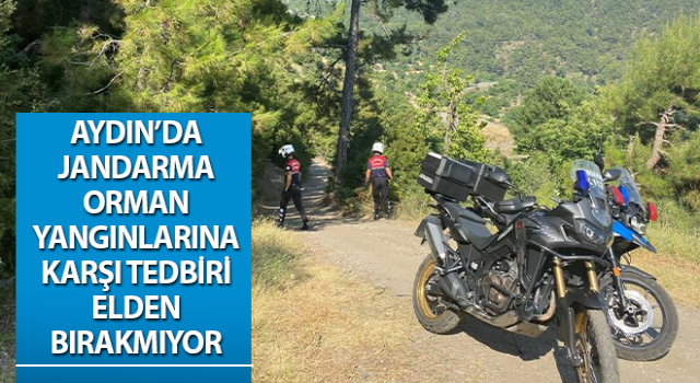 Jandarma orman yangınlarına karşı tedbiri elden bırakmıyor